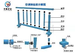組裝式鋅鋼空（kōng）調架組裝分解介紹